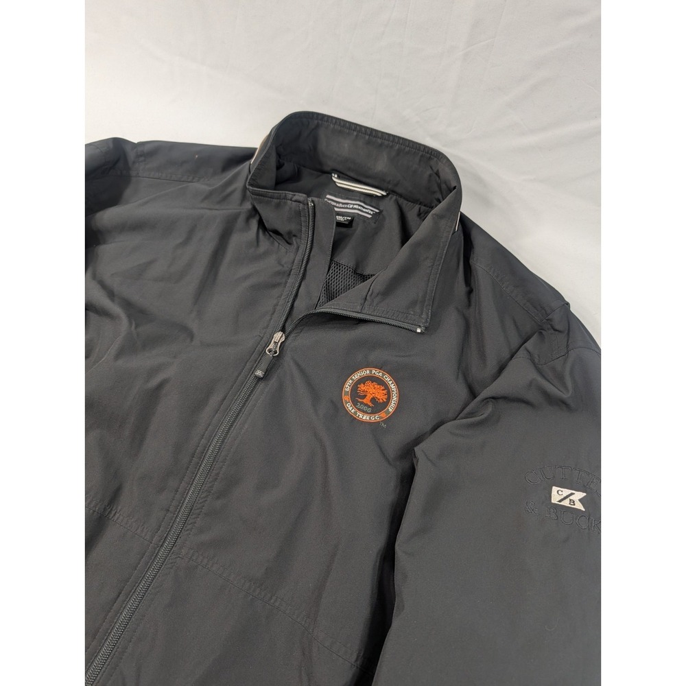Cutter Buck Vented Windbreaker Jacket Mens XXL CB WeatherTec Oak Tree Senior PGA